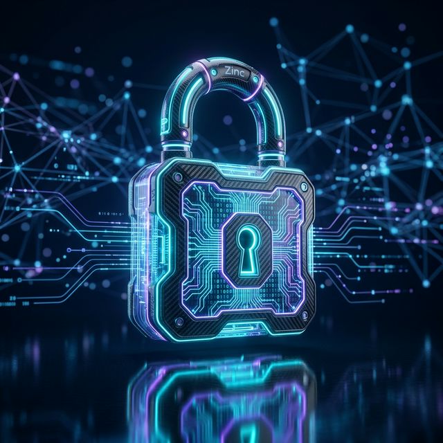 Security visualization showing bank-grade encryption layers and secure API tunnels